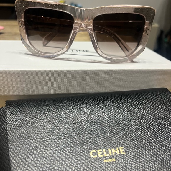 Oversized Celine sparkly sunglasses - Picture 2 of 6